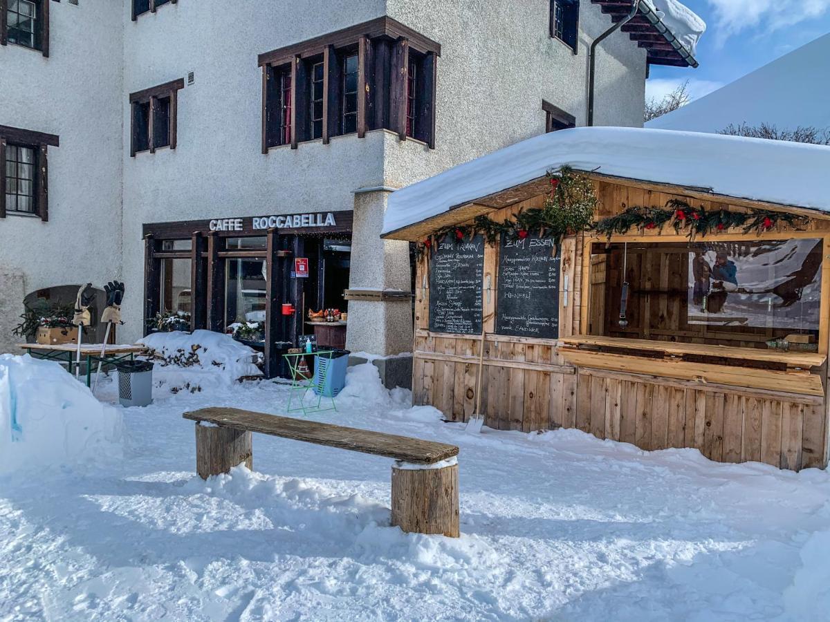 Ferienwohnung in den Bergen mit grosser Terrasse Bivio Exterior foto